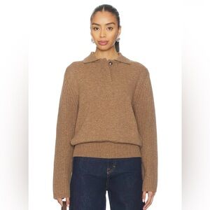 ALIGNE | Jill Merino Rugby Pullover in Sand Flec | Medium